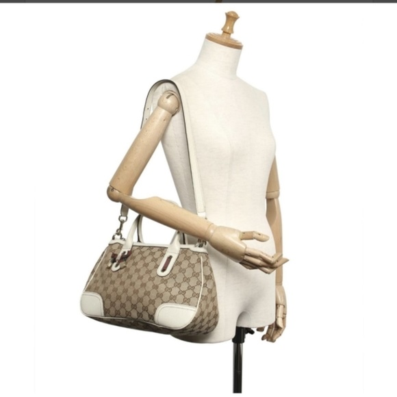 Authentic Gucci Brown GG Canvas Princy Satchel Bag - Picture 14 of 14